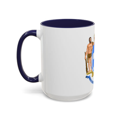 Coat of Arms of Greece (blue cross) - Accent Coffee Mug