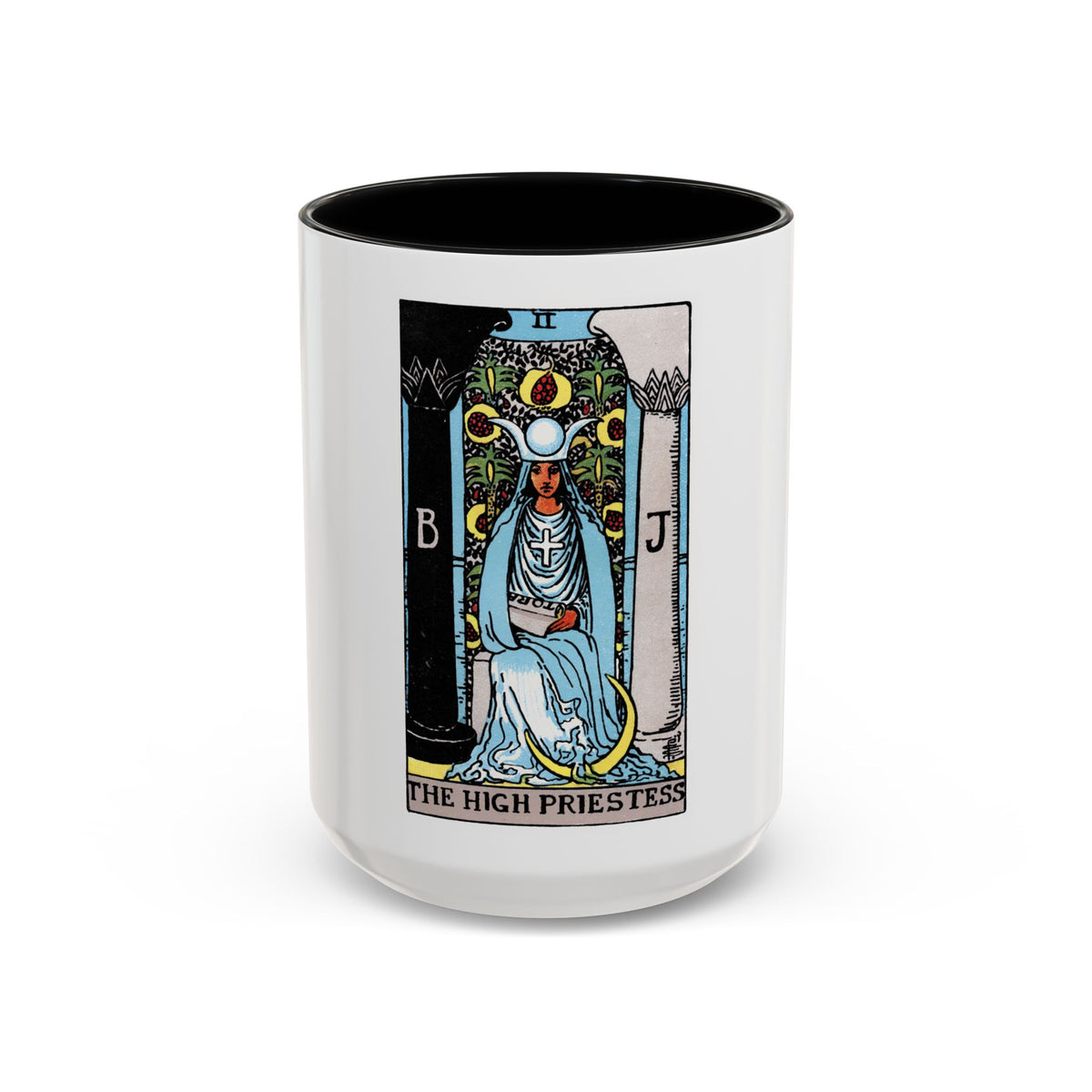 The High Priestess (Tarot Card) Accent Coffee Mug