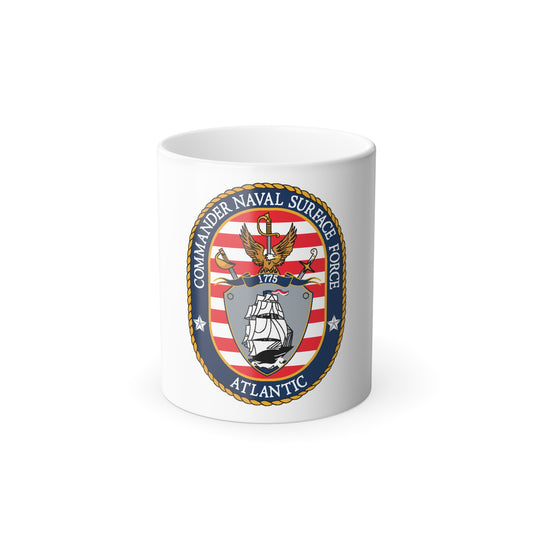 COMNAVSURFLANT N44 Commander Naval Surface Force Atlantic (U.S. Navy) Color Changing Mug 11oz