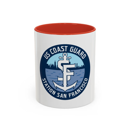 USCG Station San Francisco (U.S. Coast Guard) Accent Coffee Mug
