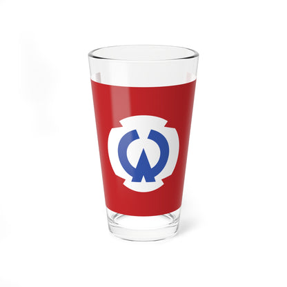 Flag of Ōtsuchi Iwate (Japan) Pint Glass 16oz