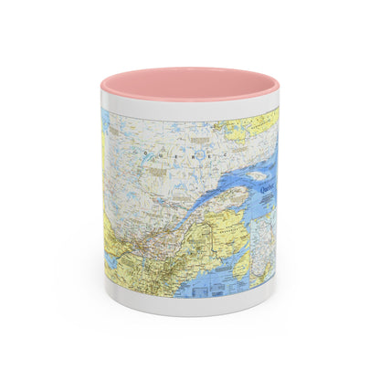 Canada - Quebec 1 (1991) (Map) Accent Coffee Mug