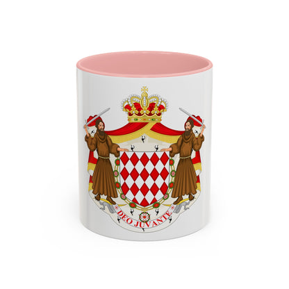 Great coat of arms of the house of Grimaldi - Accent Coffee Mug