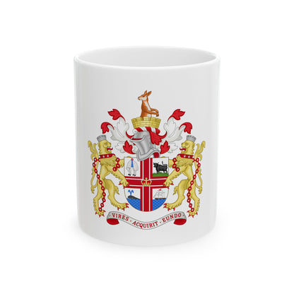 Coat of Arms Melbourne Australia - White Coffee Mug