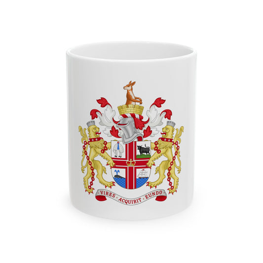 Coat of Arms Melbourne Australia - White Coffee Mug