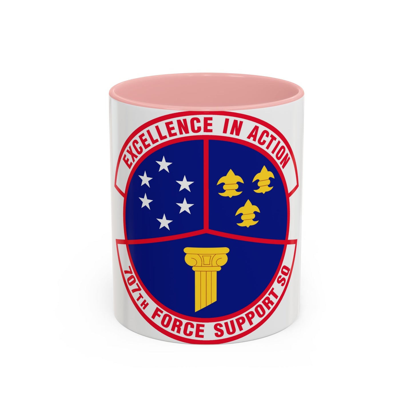 707 Force Support Squadron AFISRA (U.S. Air Force) Accent Coffee Mug