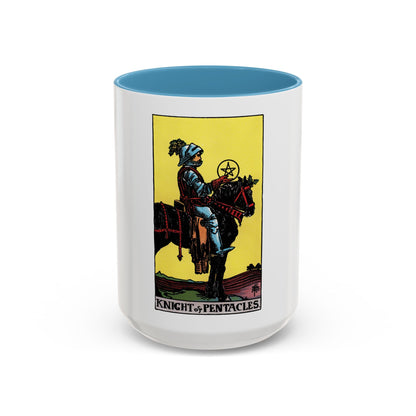 The Knight of Pentacles (Tarot Card) Accent Coffee Mug