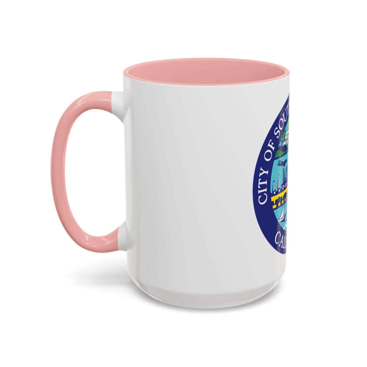 Seal of South San Francisco California - Accent Coffee Mug