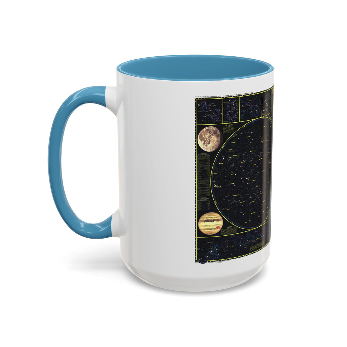Heavens. The (1970) (Map) Accent Coffee Mug