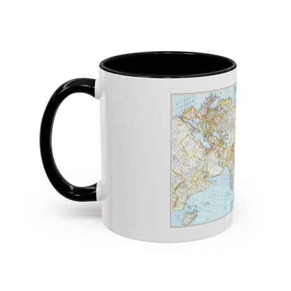 Asia and Adjacent Areas (1942) (Map) Accent Coffee Mug