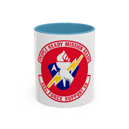 452 Force Support Squadron AFRC (U.S. Air Force) Accent Coffee Mug