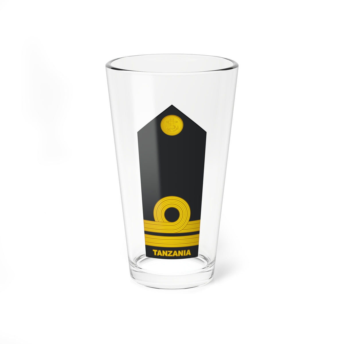 10 Tanzania Navy LT (Tanzania) (Military Rank) Pint Glass 16oz