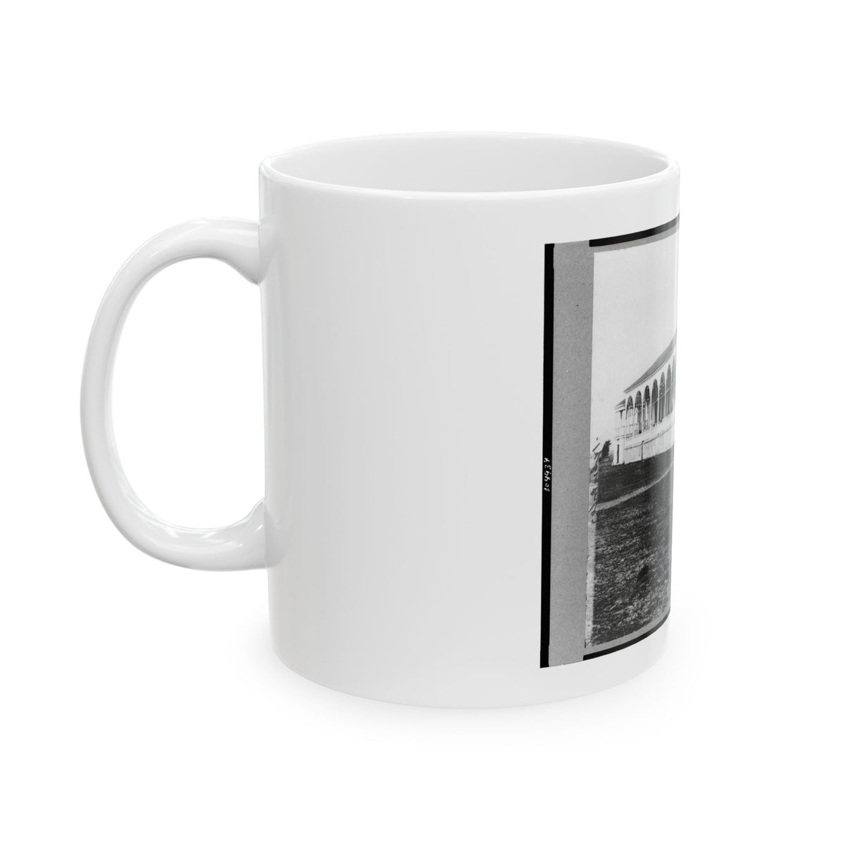 Club House Race Course, Where Federal Officers Were Confined, Charleston, S.C., April 1865 (U.S. Civil War) White Coffee Mug