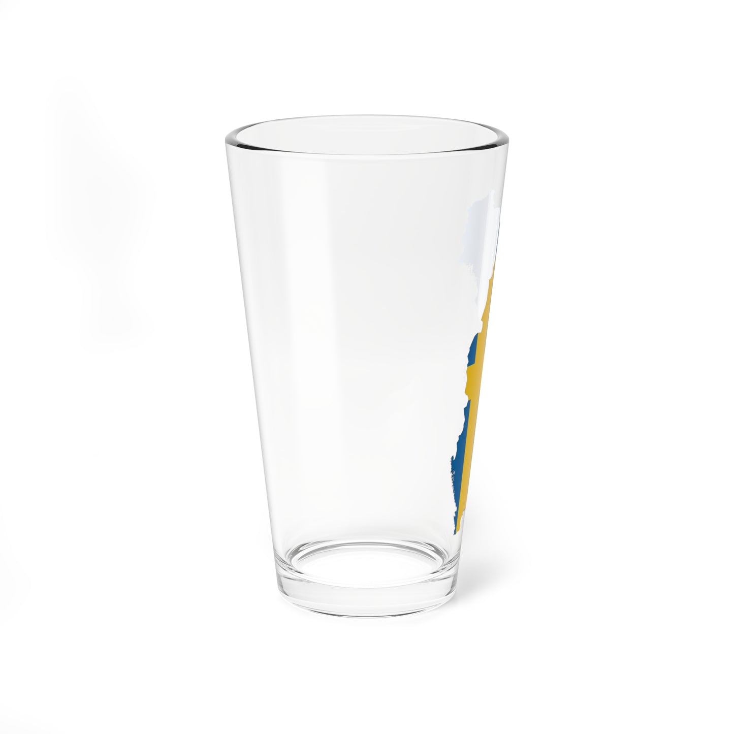 Flag-Map of Sweden (Sweden) Pint Glass 16oz