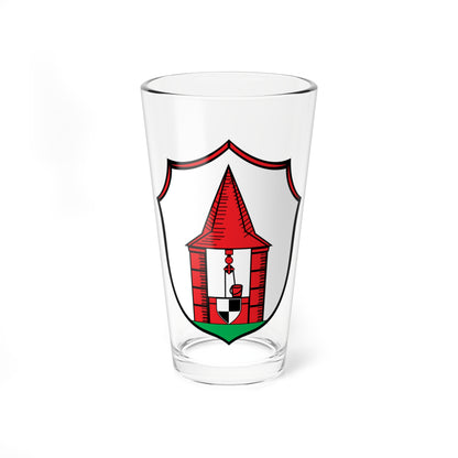 DEU Baudenbach COA (Germany) (Coat of Arms) Pint Glass 16oz