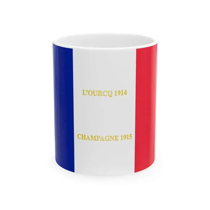 361e regiment dinfanterie - drapeau (France) White Coffee Mug 11oz - Go Mug Yourself