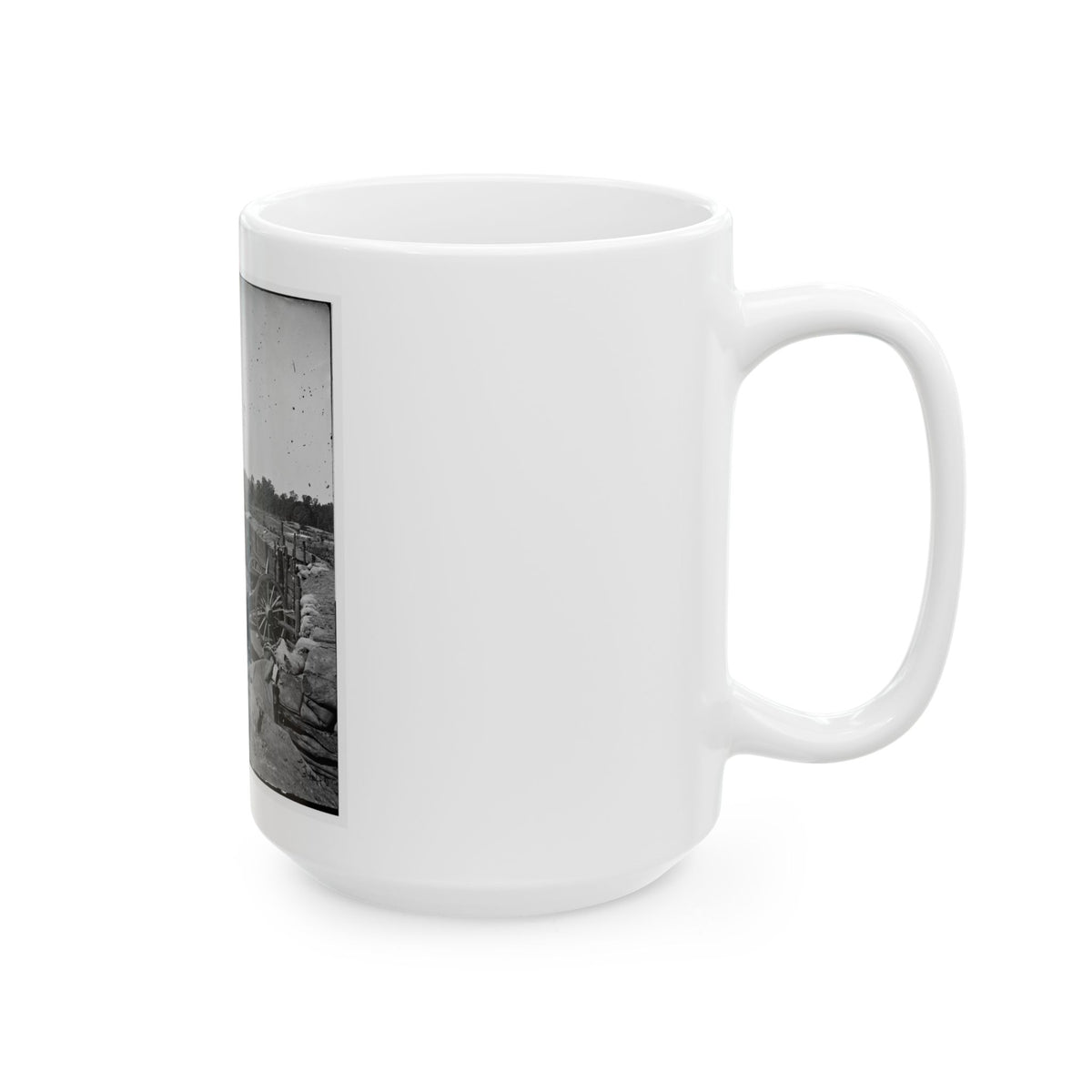Atlanta, Georgia. Confederate Fort In Front Of Atlanta-2 (U.S. Civil War) White Coffee Mug