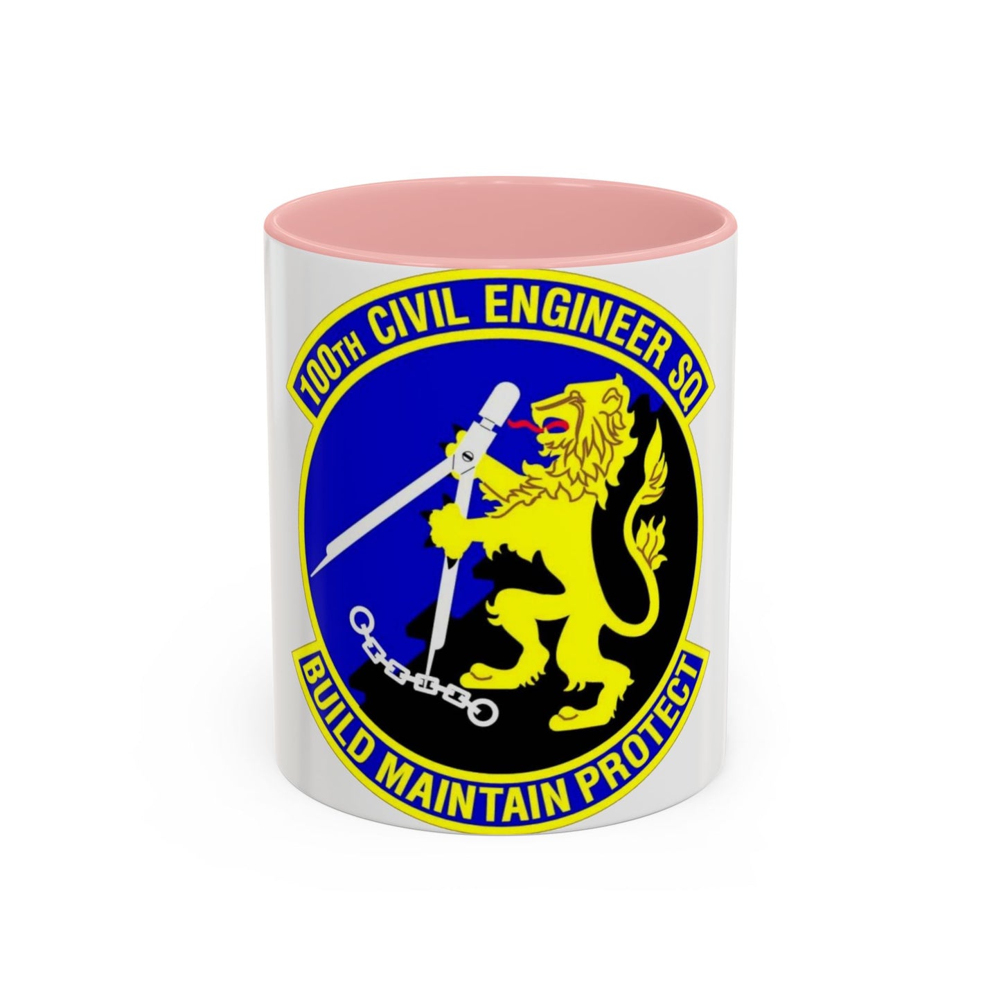 100 Civil Engineer Squadron USAFE (U.S. Air Force) Accent Coffee Mug