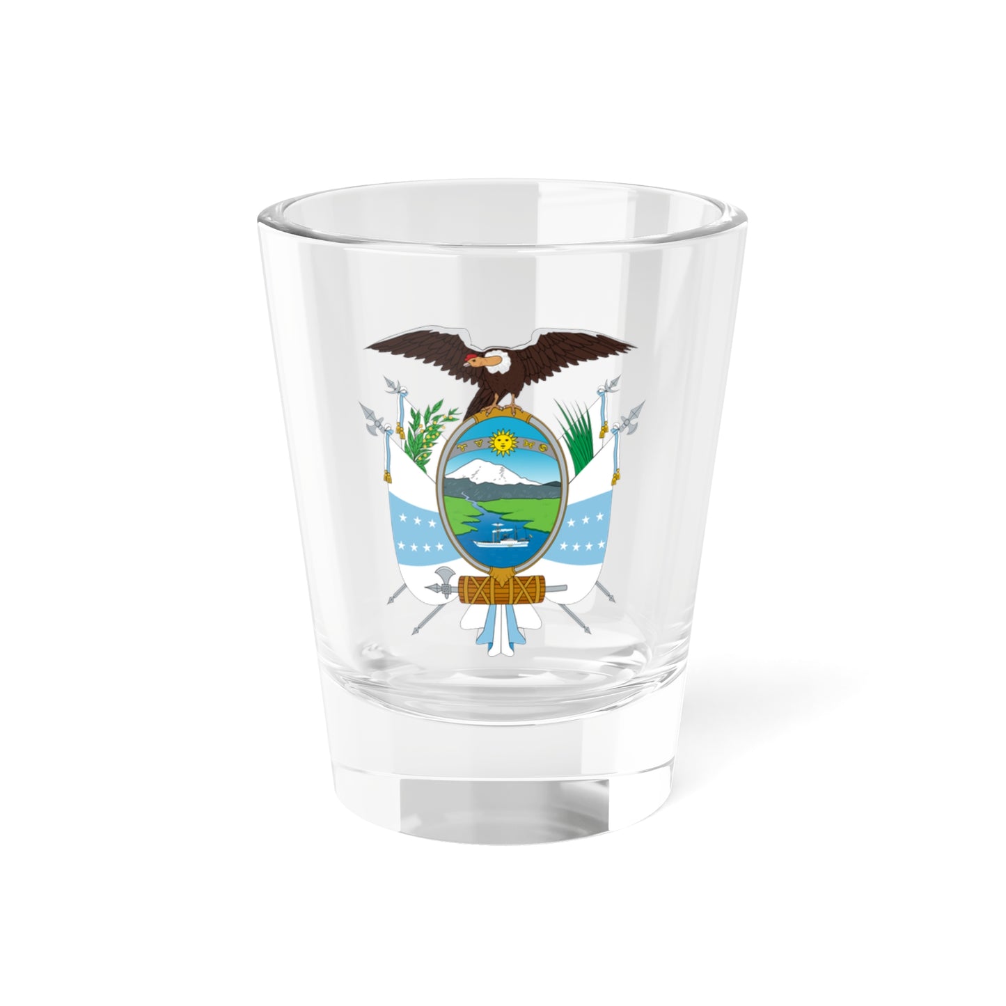 Coat of arms of Ecuador (1845) - Shot Glass 1.5oz