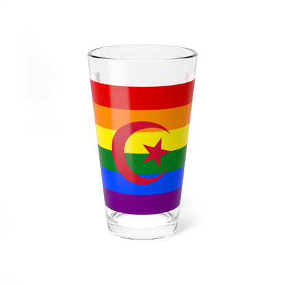 Flag of Algeria Gay Pride (Algeria) Pint Glass 16oz