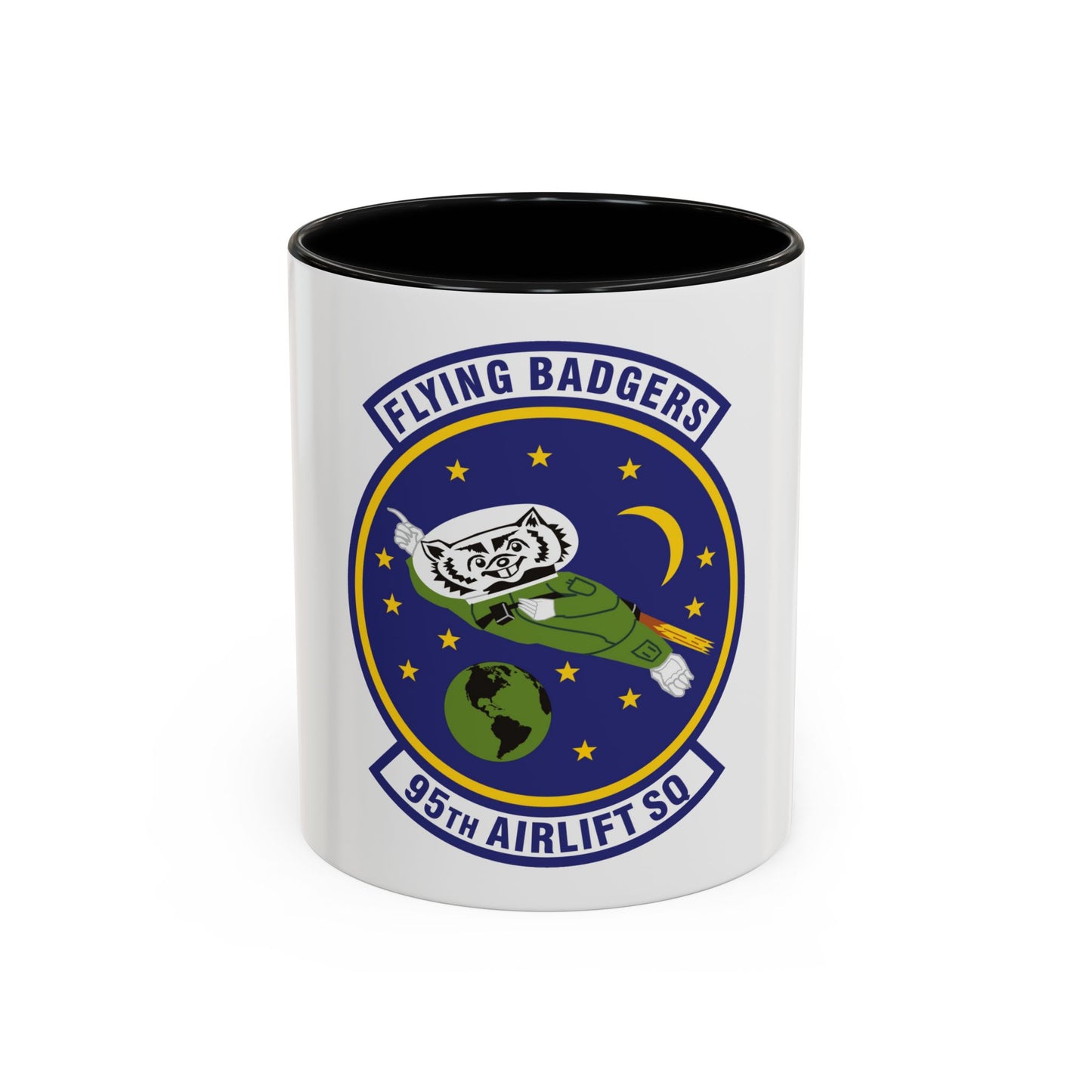 95th Airlift Squadron (U.S. Air Force) Accent Coffee Mug