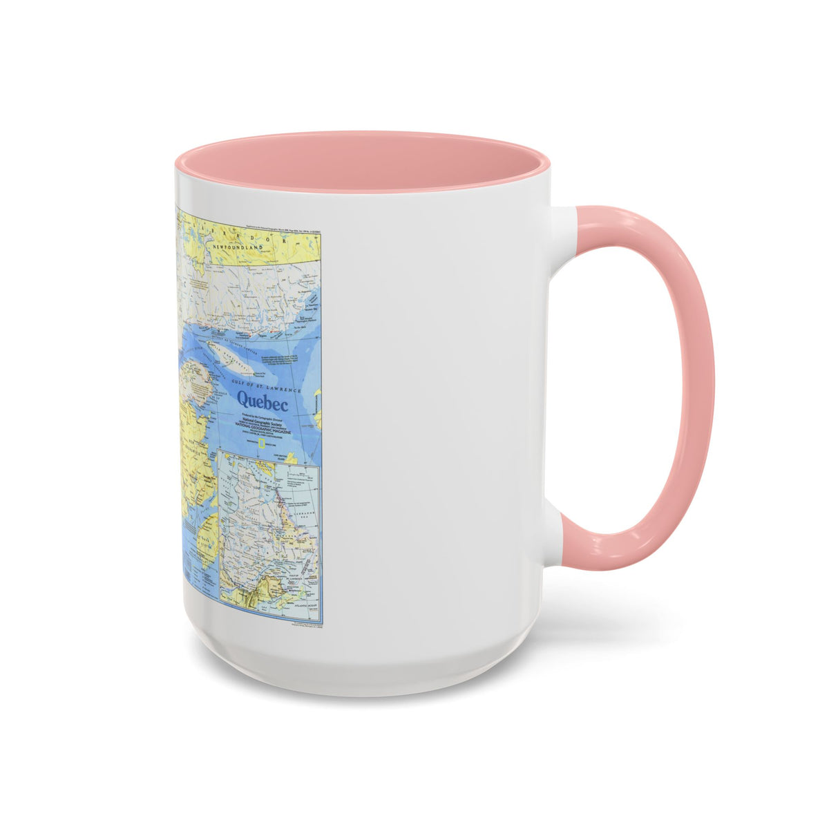 Canada - Quebec 1 (1991) (Map) Accent Coffee Mug