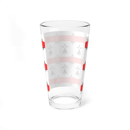 Drapeau de Rostrenen (France) Pint Glass 16oz