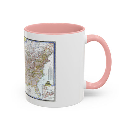 USA - The United States (1946) (Map) Accent Coffee Mug