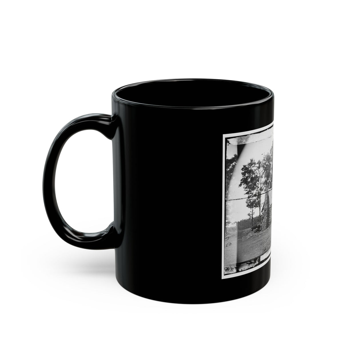 Battlefield Of Cedar Mountain House Riddled With Cannon Balls In Which Gen. Winder Was Killed (U.S. Civil War) Black Coffee Mug