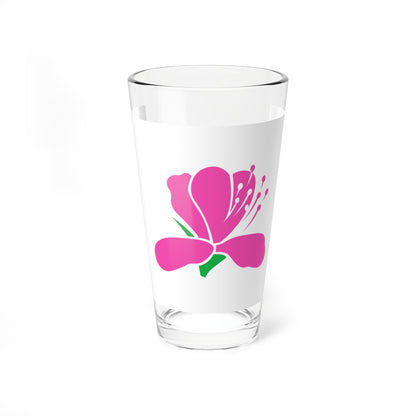 Flag of Naoshima Kagawa (Japan) Pint Glass 16oz