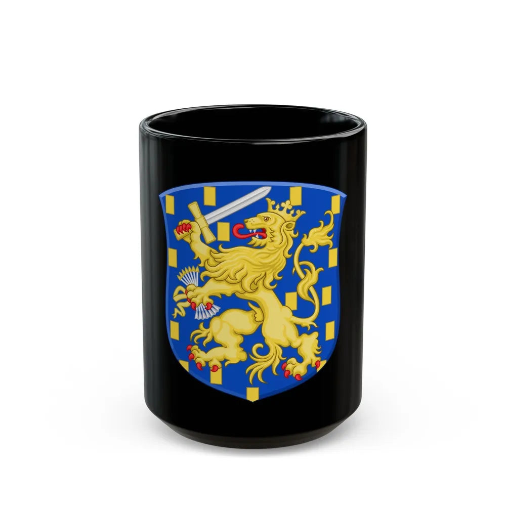 Royal Arms of the Netherlands - Black Coffee Mug-15oz-Go Mug Yourself