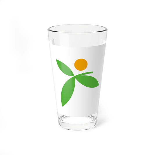 Flag of Miyawaka Fukuoka (Japan) Pint Glass 16oz
