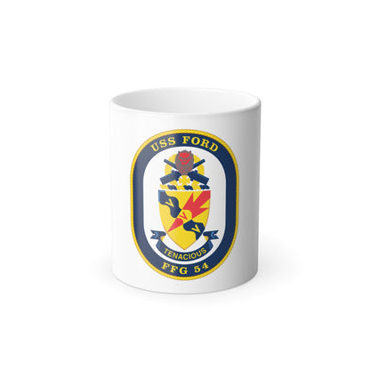 USS Ford FFG 54 (U.S. Navy) Color Changing Mug 11oz
