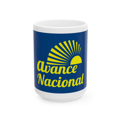 Bandera Avance Nacional Costa Rica (Costa Rica) White Coffee Mug