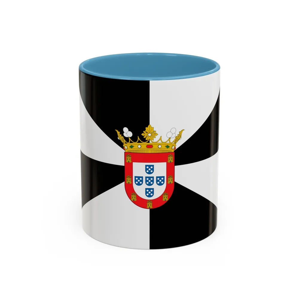 Flag of Ceuta Spain - Accent Coffee Mug-11oz-Light Blue-Go Mug Yourself