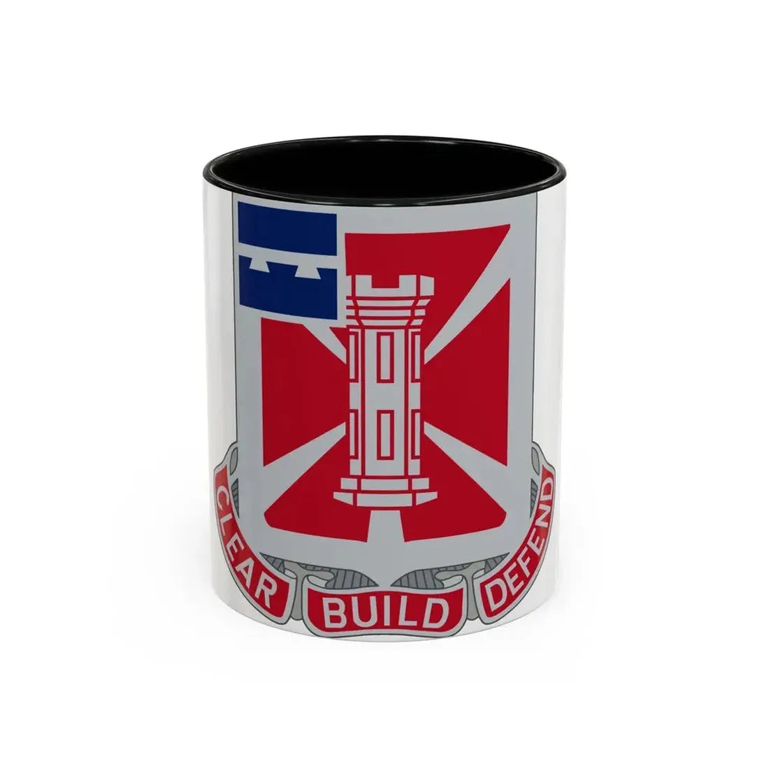 363 Engineer Battalion (U.S. Army) Accent Coffee Mug 11oz Black - Go Mug Yourself