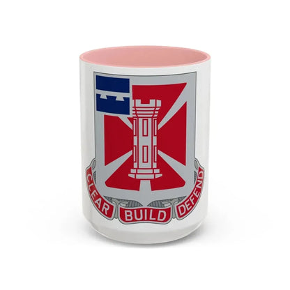363 Engineer Battalion (U.S. Army) Accent Coffee Mug 15oz Pink - Go Mug Yourself