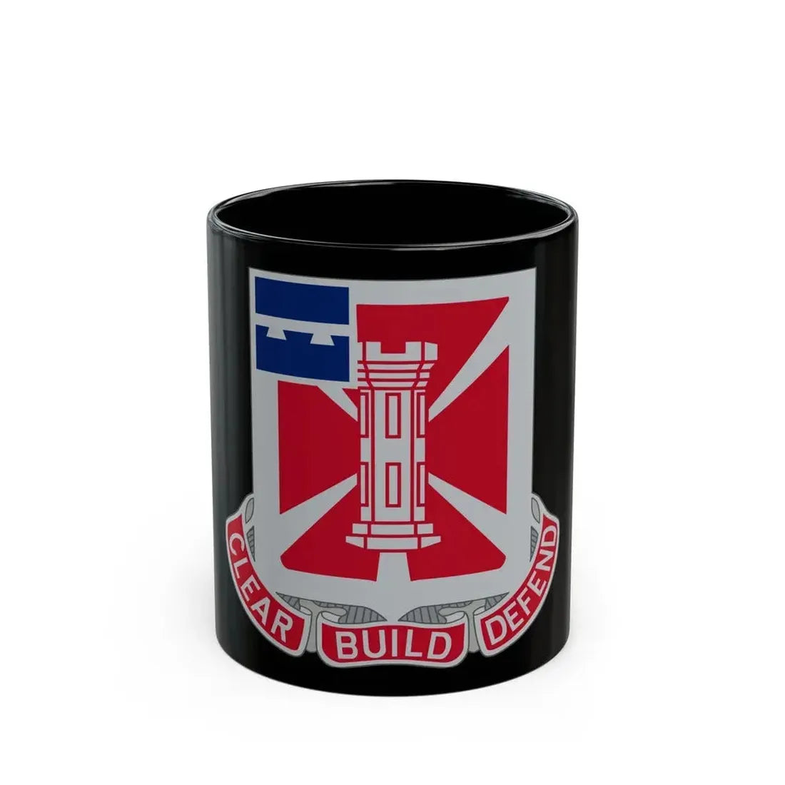363 Engineer Battalion (U.S. Army) Black Coffee Mug 11oz - Go Mug Yourself