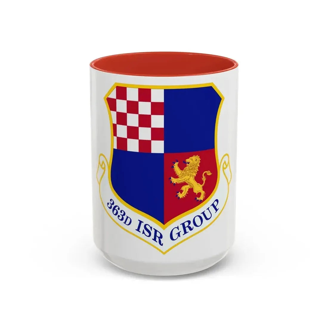 363 Intelligence Surveillance and Reconnaissance Group ACC (U.S. Air Force) Accent Coffee Mug 15oz Red - Go Mug Yourself