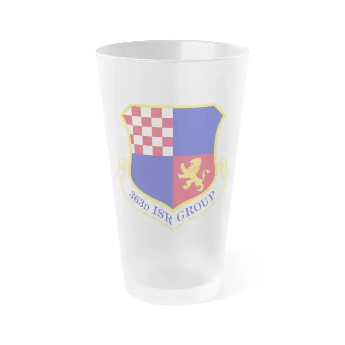 363 Intelligence Surveillance and Reconnaissance Group ACC (U.S. Air Force) Frosted Pint Glass 16oz 16oz Frosted - Go Mug Yourself