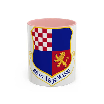 363 Intelligence Surveillance and Reconnaissance Wing ACC (U.S. Air Force) Accent Coffee Mug 11oz Pink - Go Mug Yourself