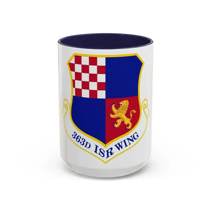 363 Intelligence Surveillance and Reconnaissance Wing ACC (U.S. Air Force) Accent Coffee Mug 15oz Navy - Go Mug Yourself