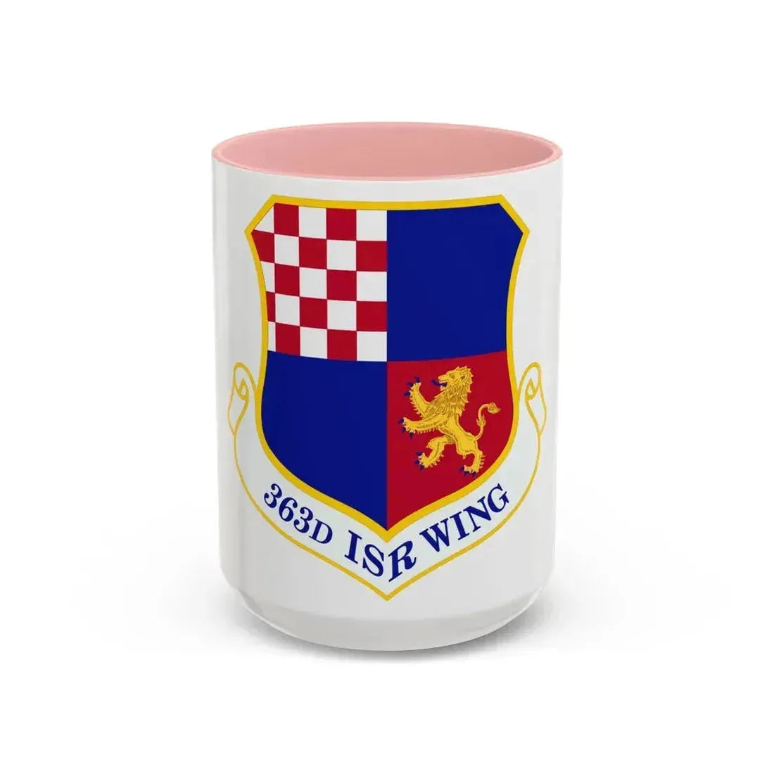 363 Intelligence Surveillance and Reconnaissance Wing ACC (U.S. Air Force) Accent Coffee Mug 15oz Pink - Go Mug Yourself