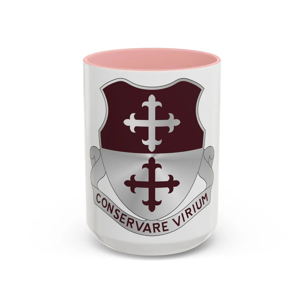 363 Medical Battalion (U.S. Army) Accent Coffee Mug-15oz-Pink-Go Mug Yourself