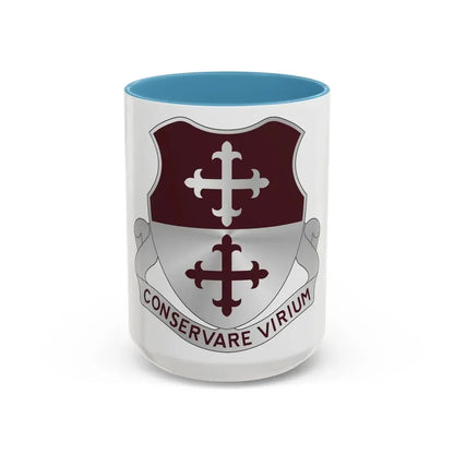 363 Medical Battalion (U.S. Army) Accent Coffee Mug 15oz Light Blue - Go Mug Yourself