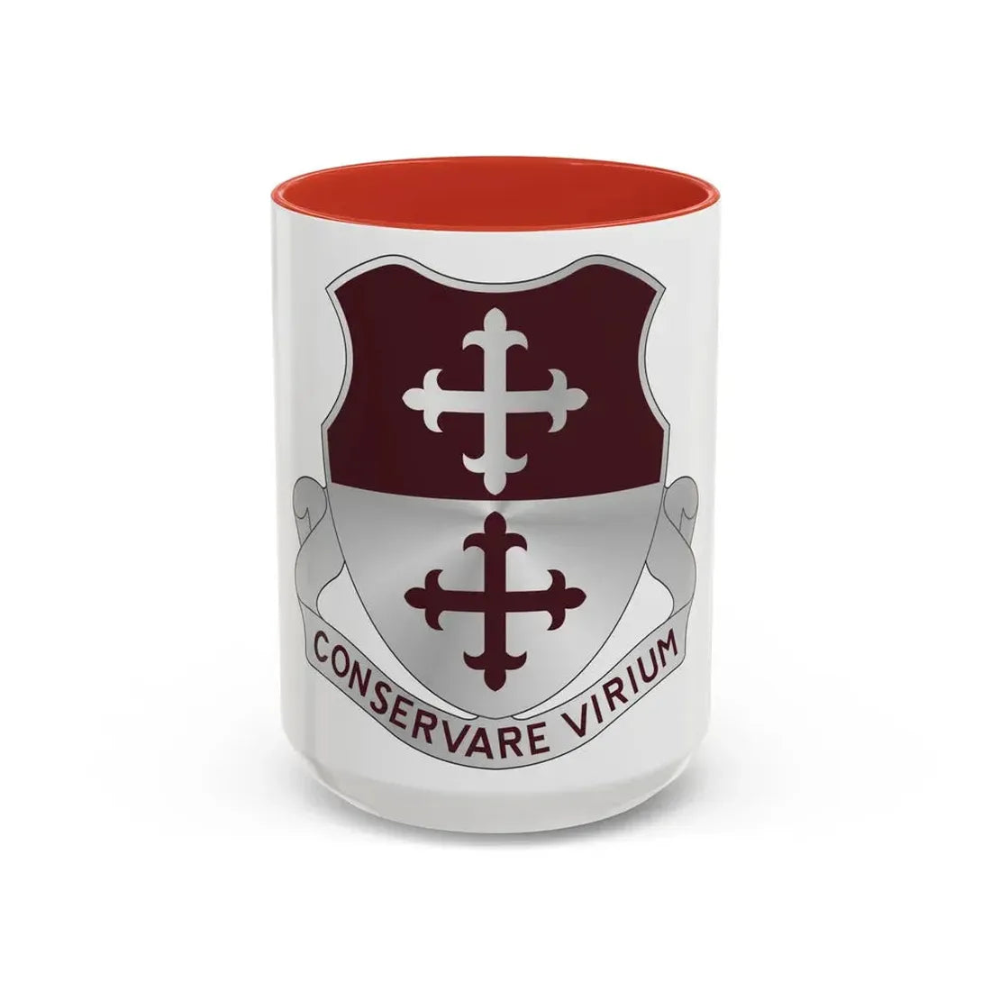 363 Medical Battalion (U.S. Army) Accent Coffee Mug 15oz Red - Go Mug Yourself