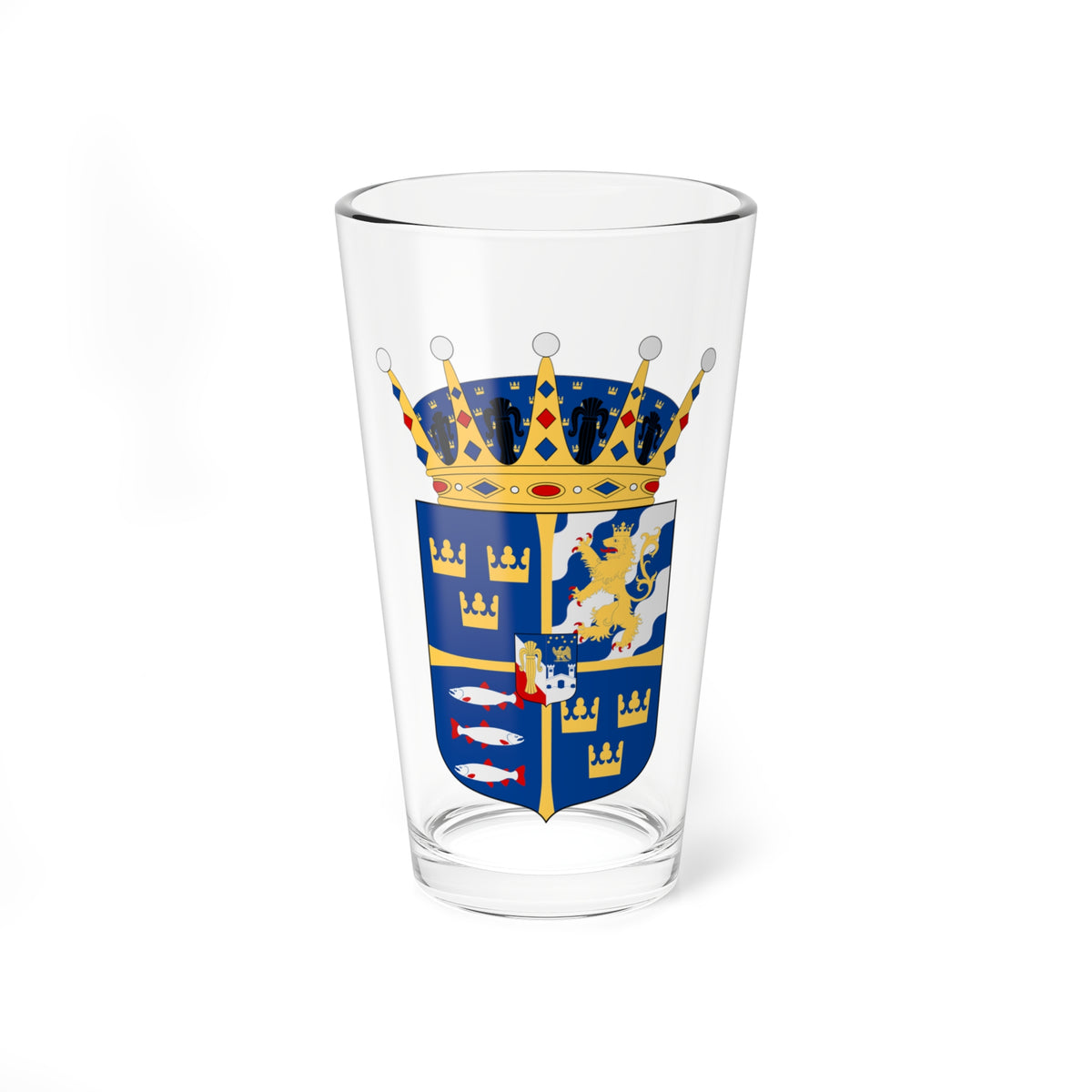 Prins Nicolas vapen (Sweden) (Coat of Arms) Pint Glass 16oz