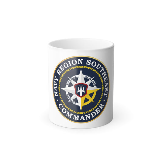 Navy Region Southeast (U.S. Navy) Color Changing Mug 11oz