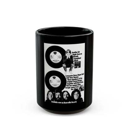 Foghat 1972 (Music Poster) Black Coffee Mug-15oz-Go Mug Yourself