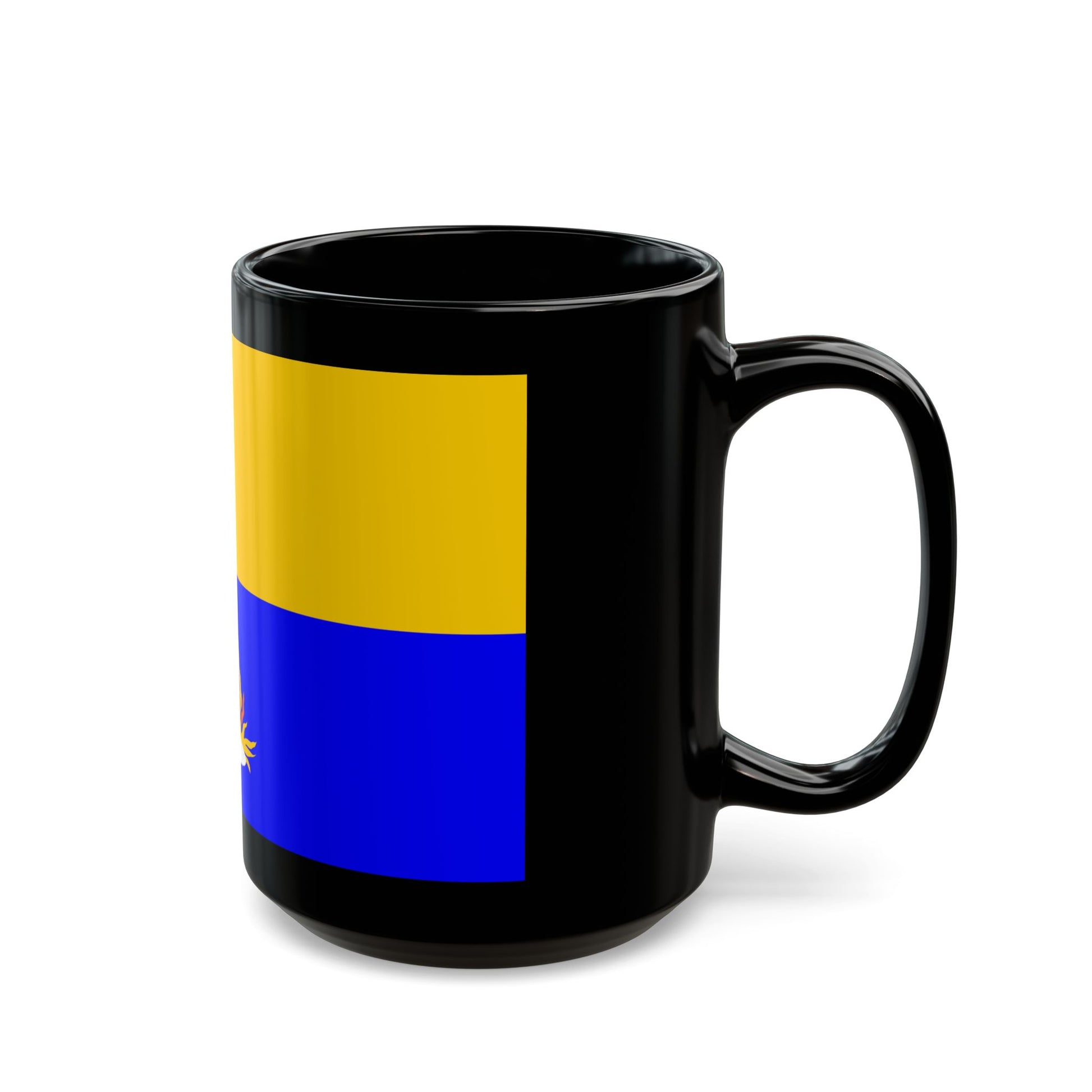 Flag of Kalkara 1993 to 2009 Malta - Black Coffee Mug-Go Mug Yourself